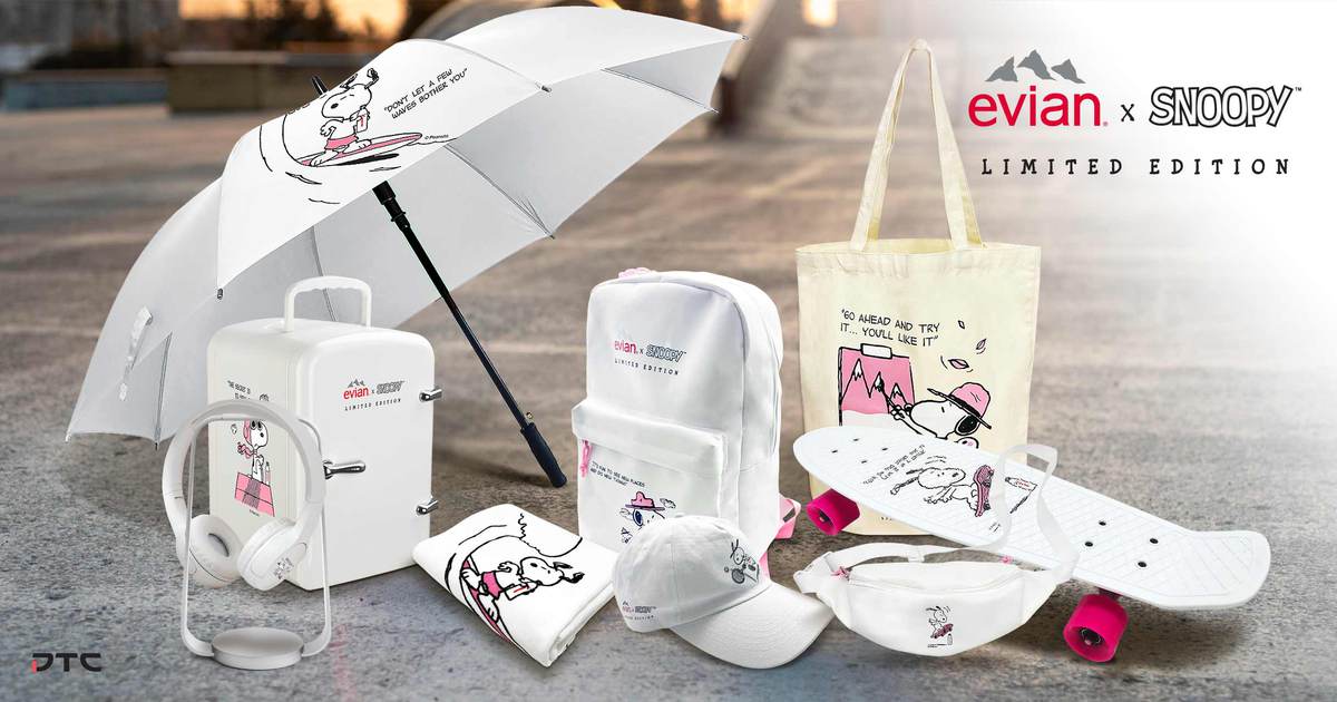 Evian x Snoopy — Quà Tặng Khuyến Mãi Kết Hợp Cùng Nhân Vật Bản Quyền (Phiên Bản Giới Hạn)