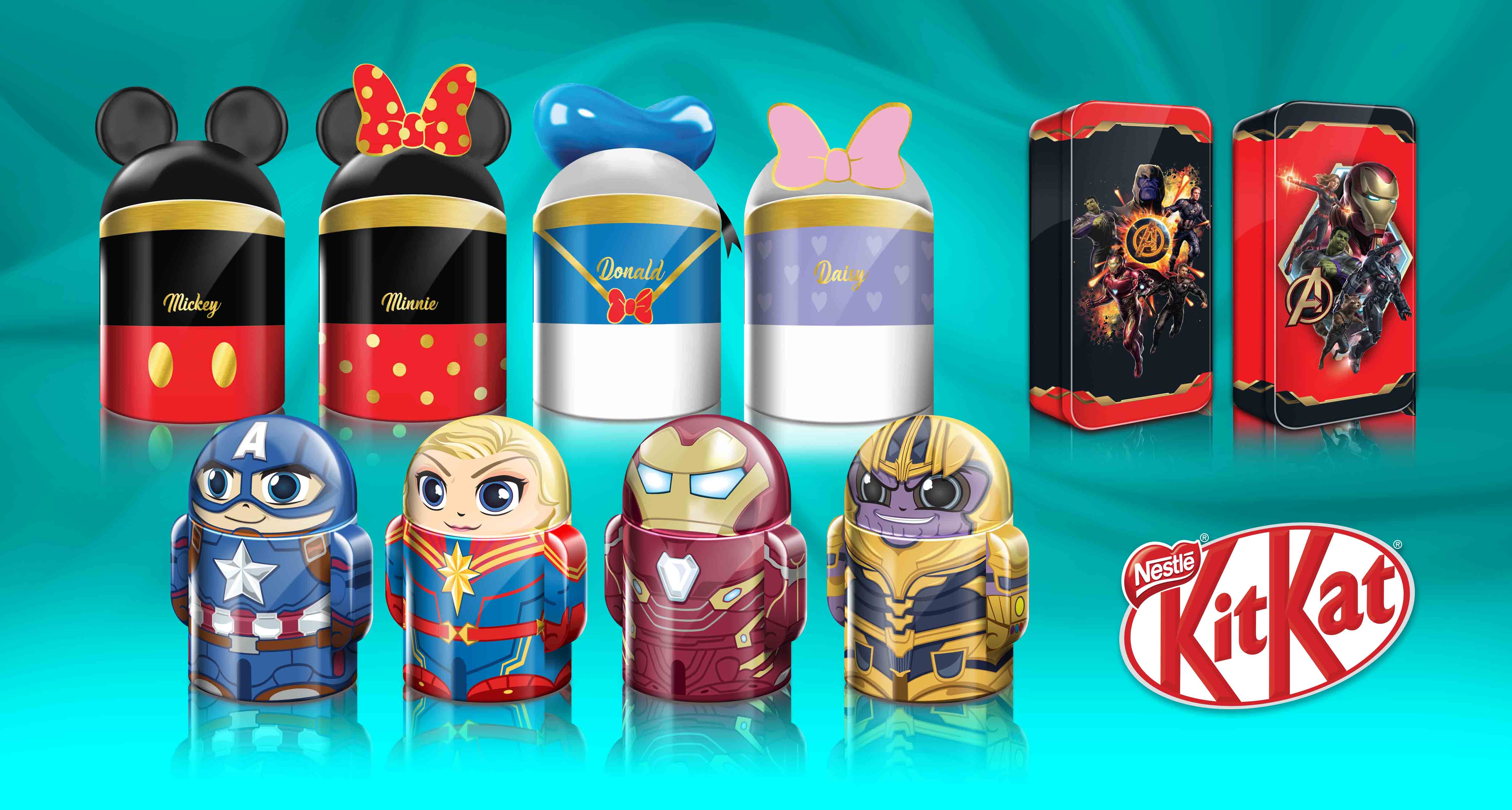 Hộp Thiếc Hình Disney & Marvel Thương Hiệu Kit Kat