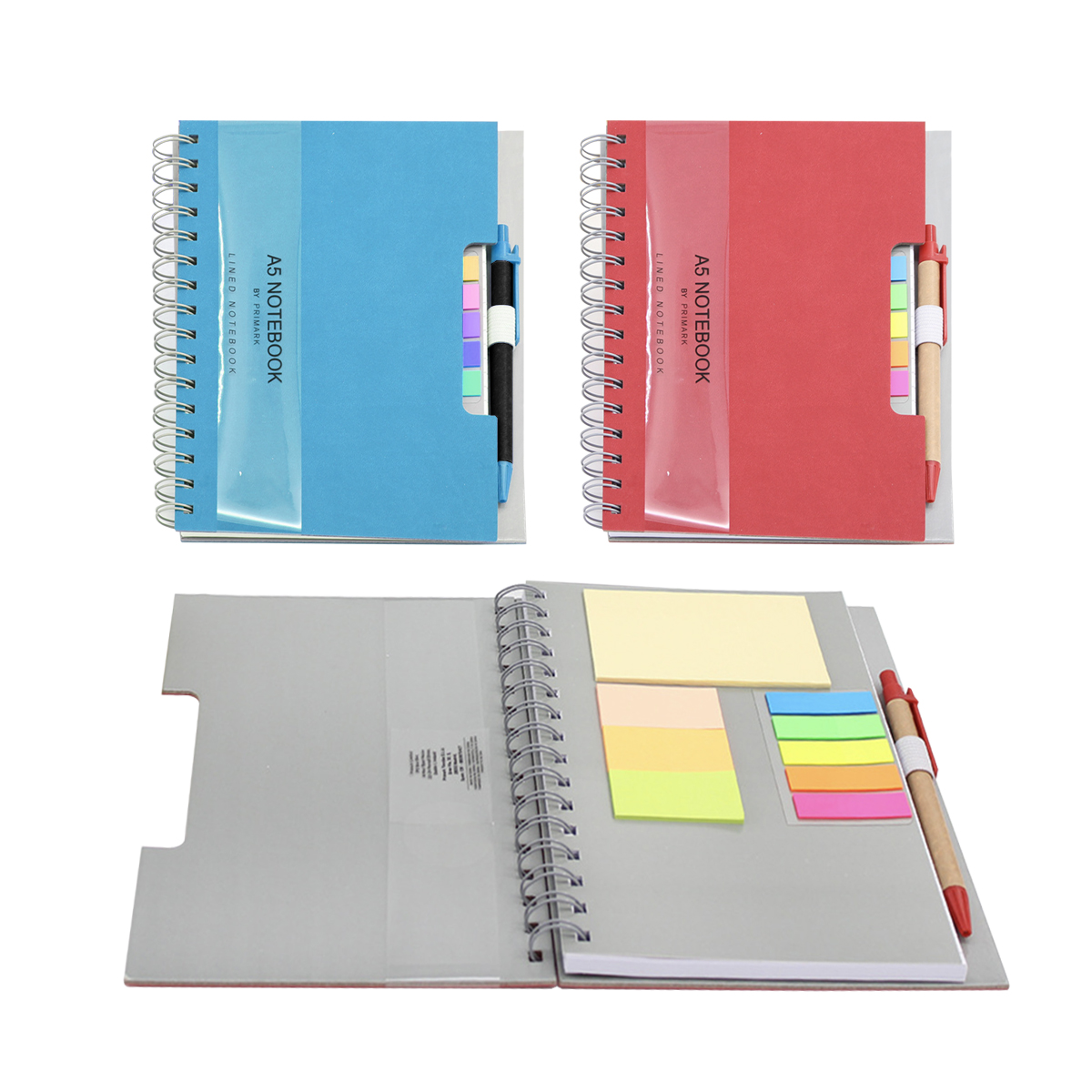 Sổ Tay A5 Cao Cấp Kèm Bộ Giấy Note Và Bút Ký Tiện Dụng